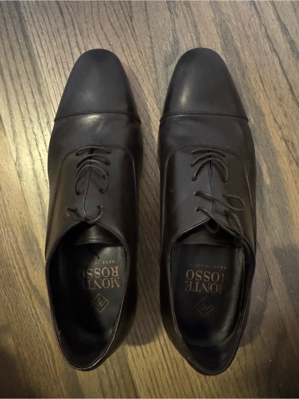 Monte Rosso Brown Leather Cap-Toe Derbys